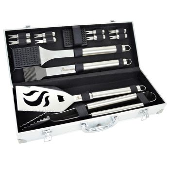 13 Piece Stainless Steel BBQ Grill Tool Set