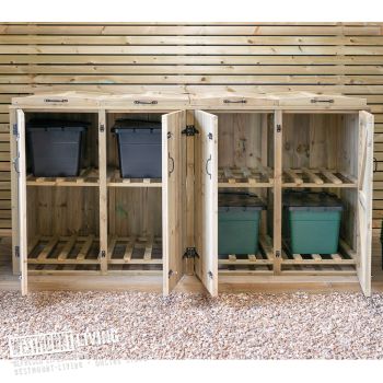 Superior Recycling Box Store for 8 Recycle Boxes