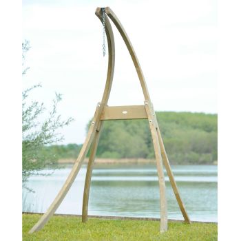The Atlas Wooden Hanging Chair Stand