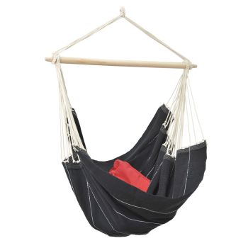 Large Cotton Hang Chair Black