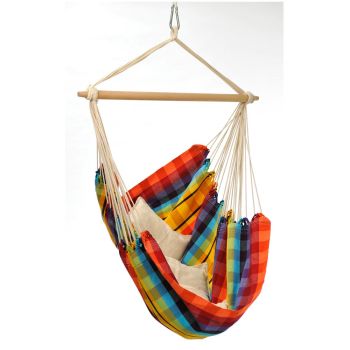 Large Cotton Hang Chair Rainbow