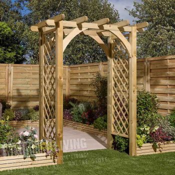 Traditional Square Top Garden Arch