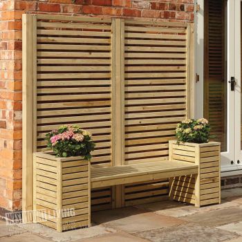 Garden Creations Corner Screen and Planter Set