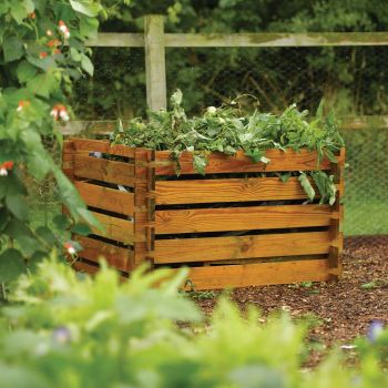 3'3" x 3'3" FT (1 x 1m) Wooden Garden Composter