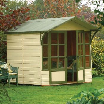 7' x 8'8" FT (2.1 x 2.6m) Wooden Garden Cabin Summerhouse