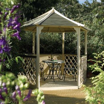9'11" x 8'6" FT (3 x 2.6m) Wooden Trellis Pagoda Gazebo Kit With Layout Options