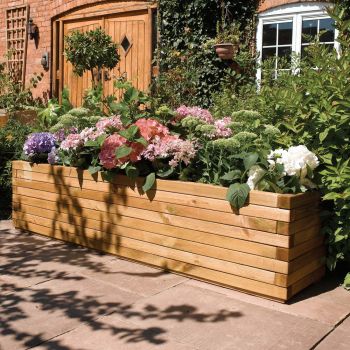 6 x 1.5 FT Wooden Garden Patio Planter