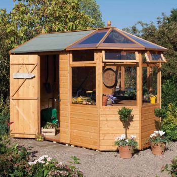 6'8" x 10'3" FT (2 x 3.1m) Wooden Potting Store Garden Shed Greenhouse