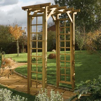 Wooden Square Top Garden Arch