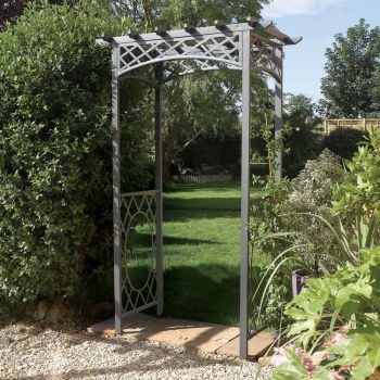 Metal Powder Coated Square Top Garden Arch