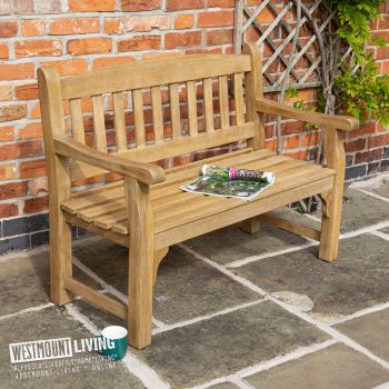 Heavy Duty 4FT (1.2m) Hardwood Garden Bench Seat