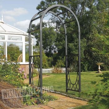 Metal Powder Coated Round Top Garden Arch