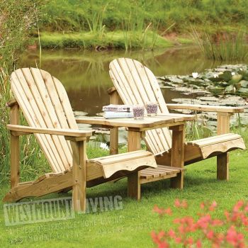 Softwood Adirondack Companion Seat
