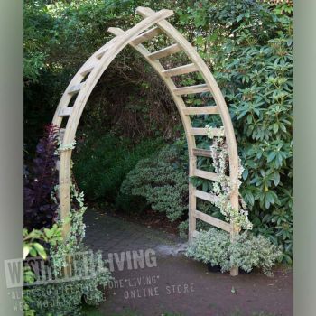 Stunning Boat Shaped Curved Garden Arch