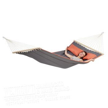 2 Person Double Spreader Bar Rod Hammock Grey