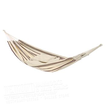 2 Person Double Cotton Garden Hammock Cappuccino