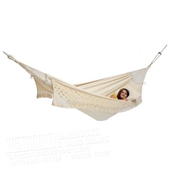 XL Family Cotton Garden Hammock Natural