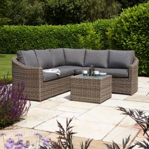 Weatherproof Rattan Effect 2 Piece Corner Sofa Set