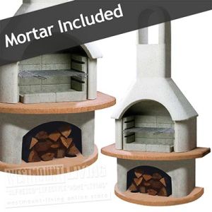 Large Stone Masonry Barbecue Fireplace Carmen