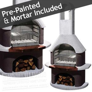 Large Stone Masonry Barbecue Fireplace Moritz