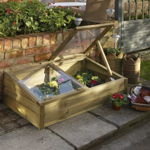 3'7" x 2'1" FT (1.1 x 0.6m) Large Wooden Garden Timber Coldframe