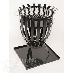 2 in 1 Fire Basket Barbecue Brazier