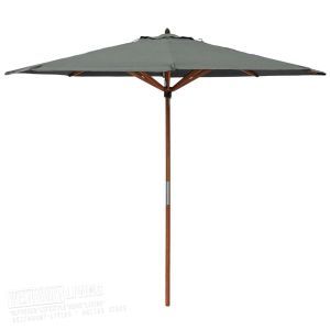 Hardwood Parasol 2.7m - Grey