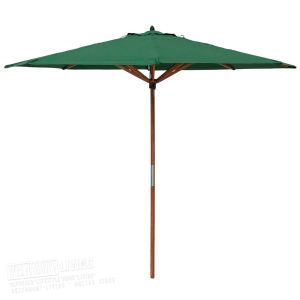 Hardwood Parasol 2.7m - Green