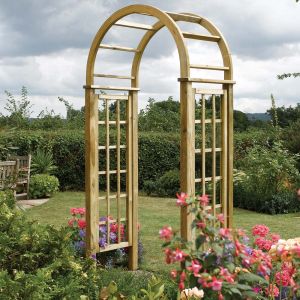 Wooden Round Top Garden Rose Arch