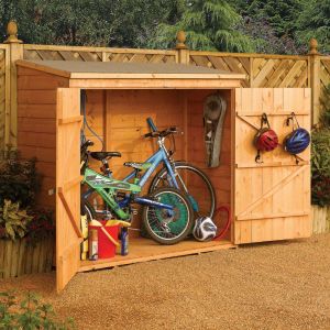 6' x 2'9" FT (1.8 x 0.8m) Wooden Shiplap Garden Bike Shed Wall Store