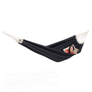 2 Person Double Cotton Garden Hammock Black