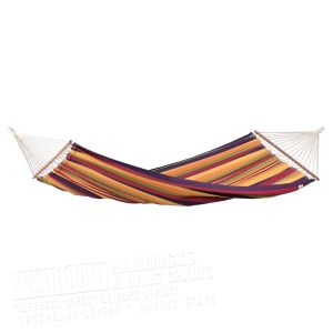 1 Person Large Single Cotton Spreader Bar Hammock Tropical